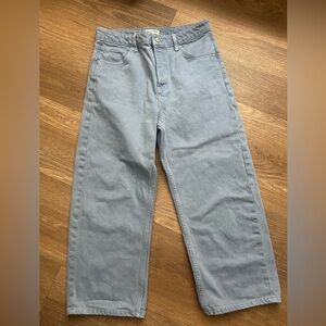 Free People Denim Blue Wide Leg Jeans